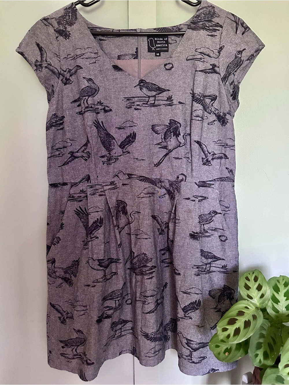 Birds of North America Heather Gray Sandpiper Dress